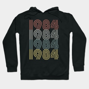 1984 Birth Year Retro Style Hoodie